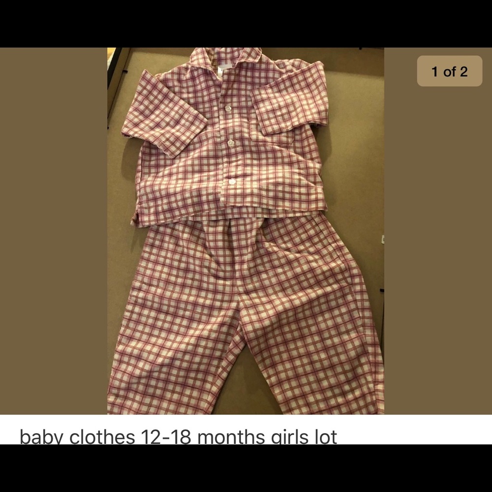 Baby girls 4pc pajama lot